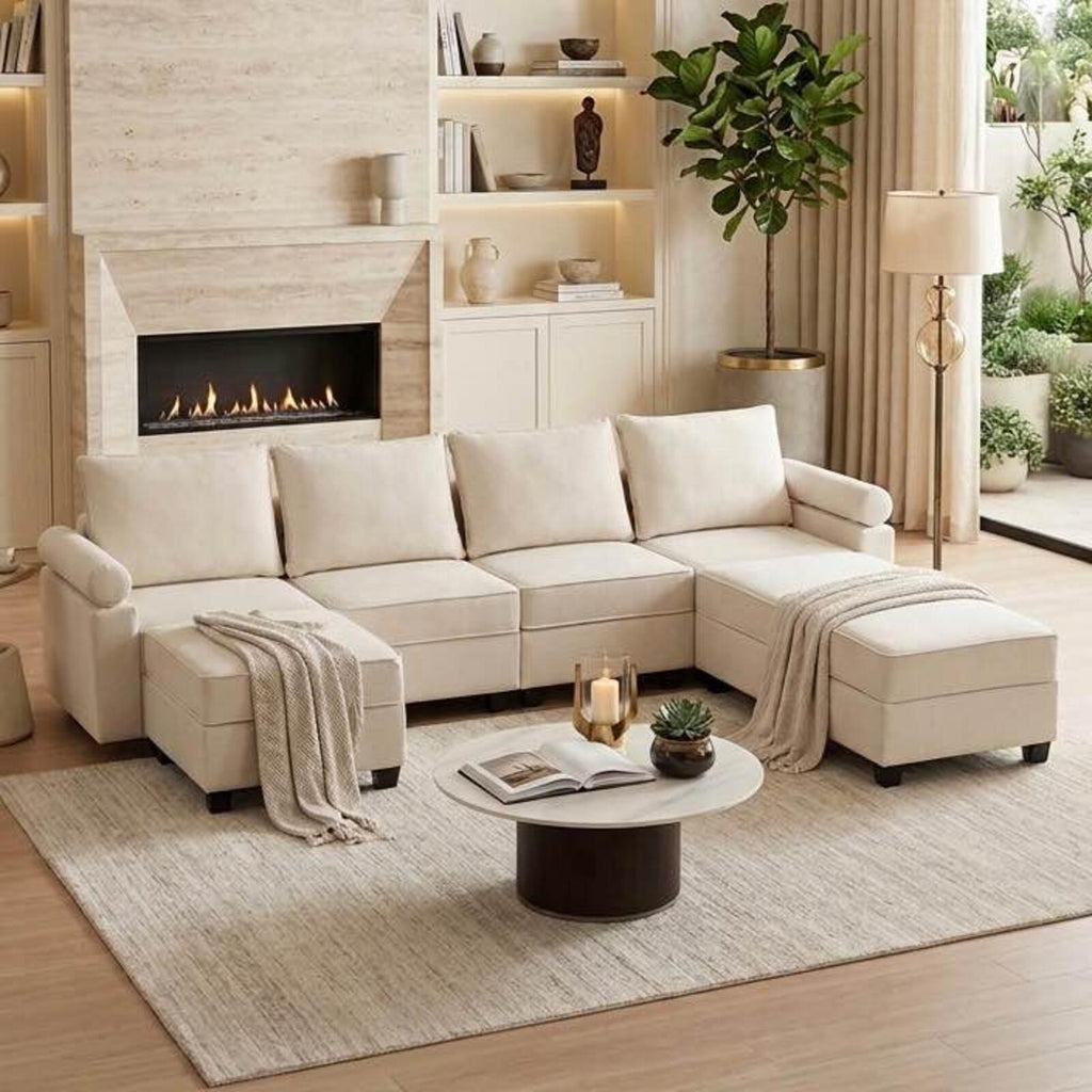 Boyel Living Modular Sectional Sofa with Storage