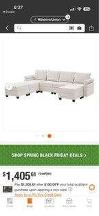 Boyel Living Modular Sectional Sofa with Storage