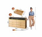 6-drawer console detail