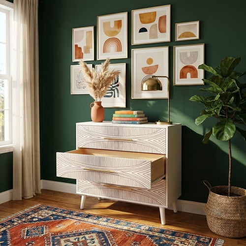 Farmhouse chest side view