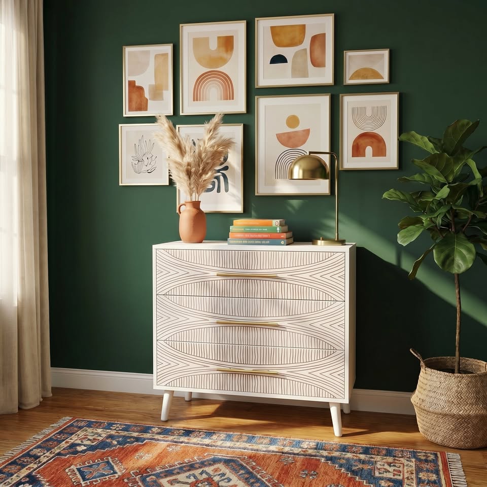 Farmhouse chest drawer detail