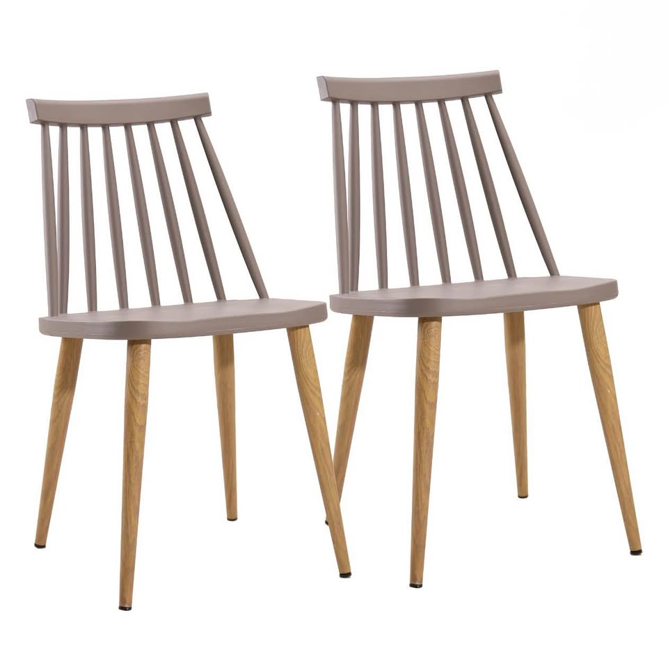 Gray spindle chair dimensions